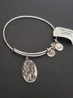 NWT Alex and Ani Silver Sphinx Bracelet Bangle 723